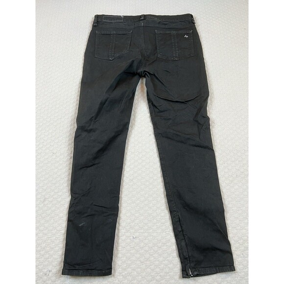 Rag & Bone Jeans For Intermix Capri Zipper Hem Slim Skinny | Olive | Size 30 - Picture 9 of 13